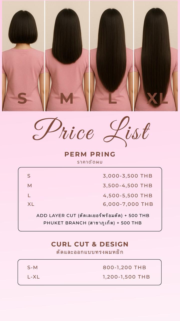 Perm By Paireen Price List